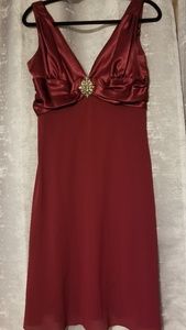 Burgandy Cocktail Dress